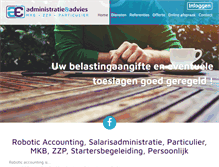 Tablet Screenshot of mijnadministratiekantoor.com